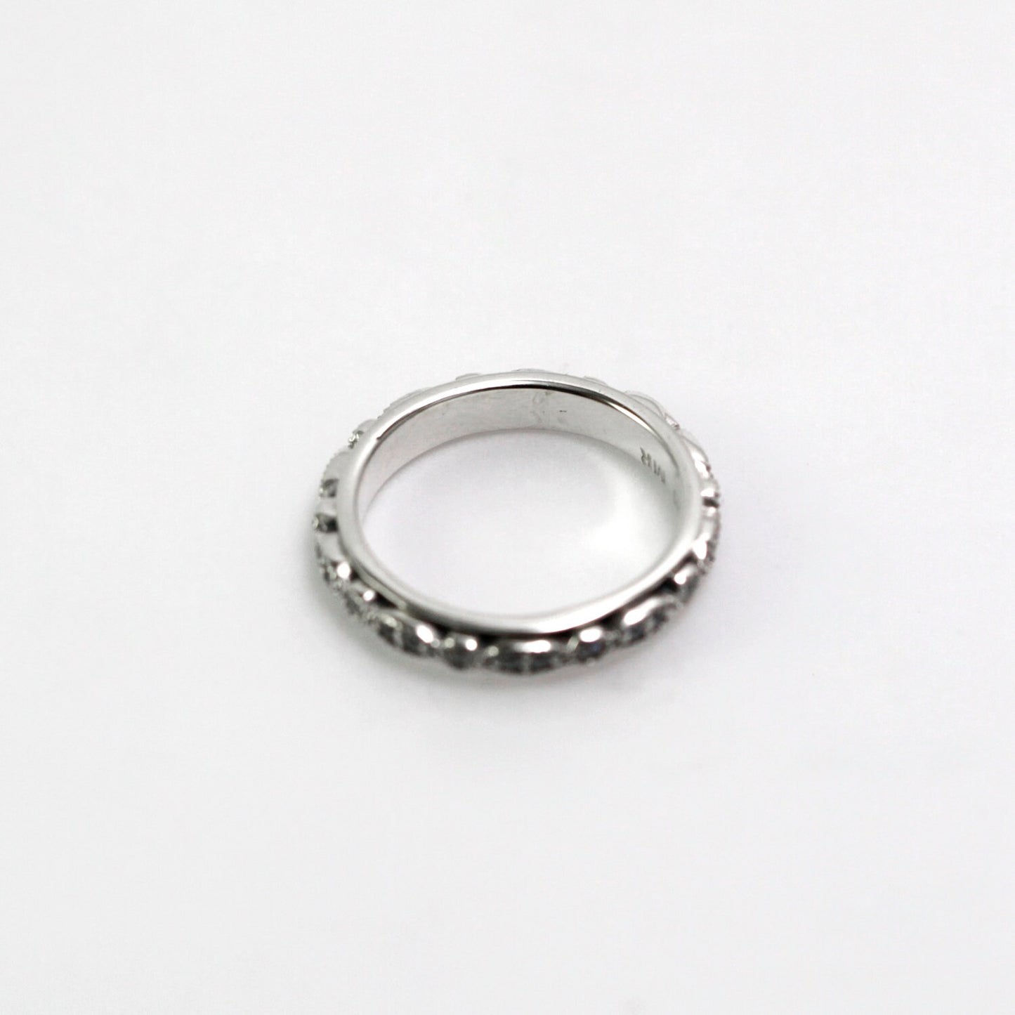 Spinner ring 925 sterling silver decorated with gems stone
