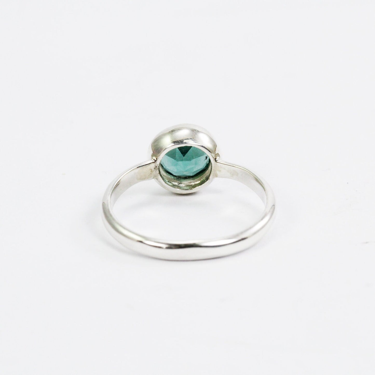 green quarts ring 925 sterling silver bezel set solitaire ring style
