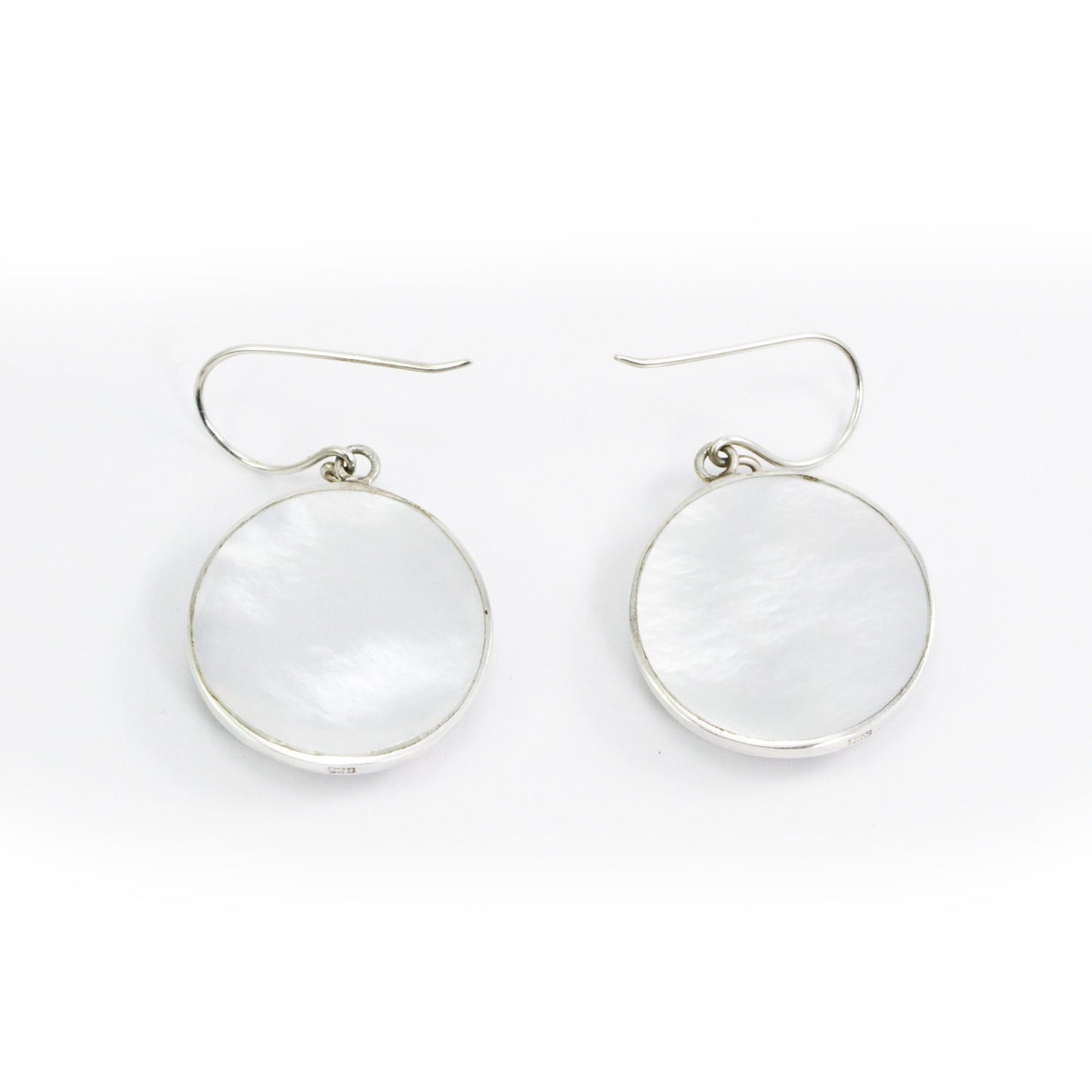 abalone shell earrings 925 sterling silver decorated with cage ornament