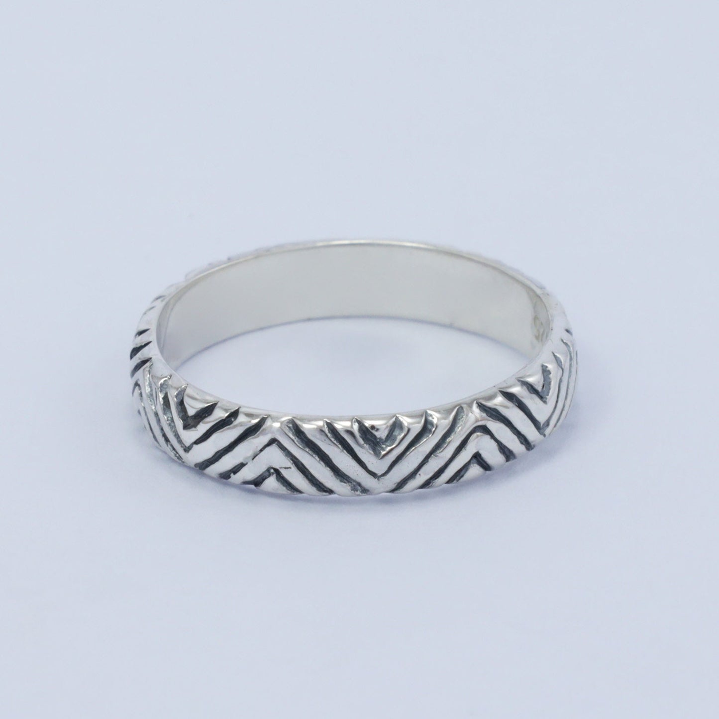 925 sterling silver ring with finger print ornament 925 sterling silver