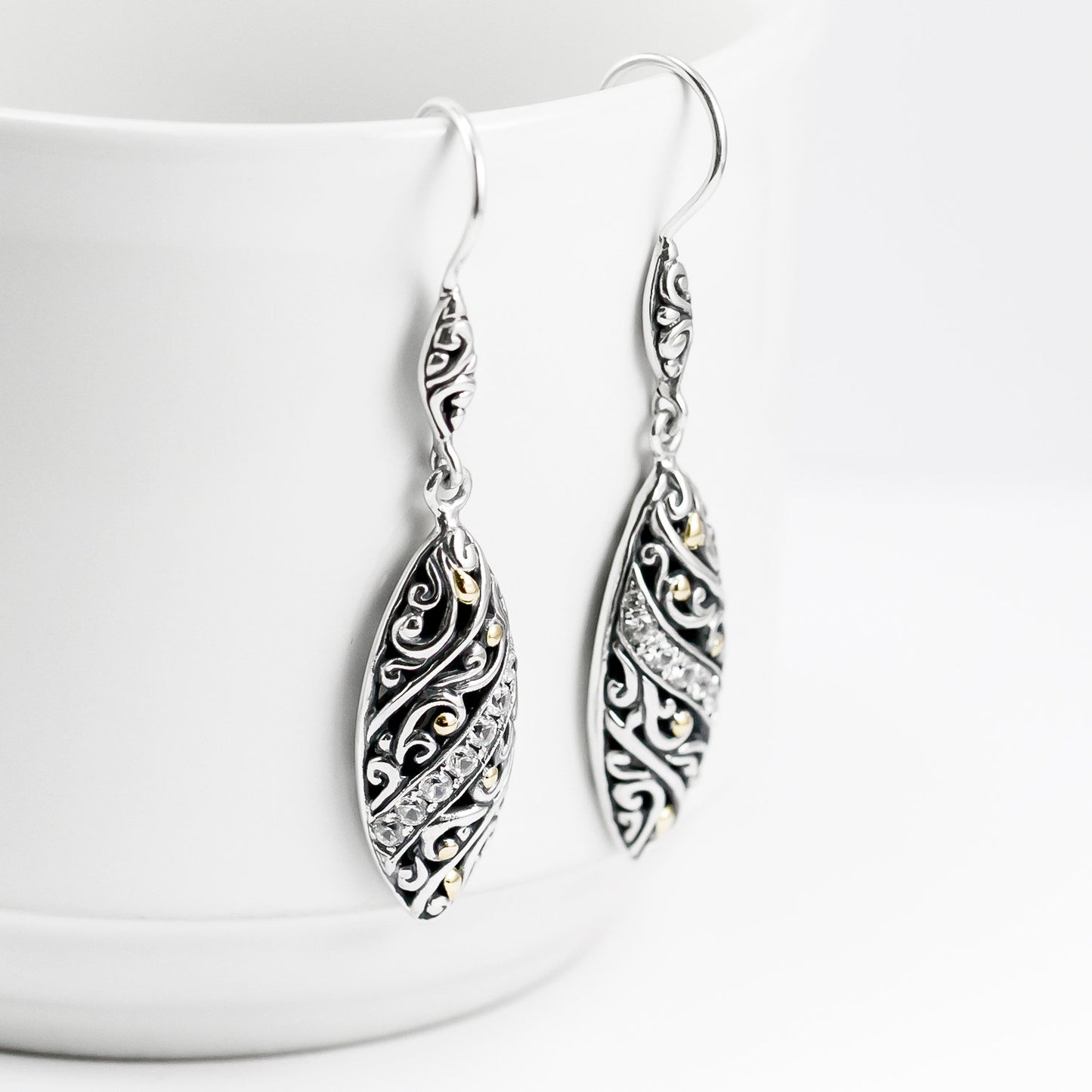 Marquise earrings 925 sterling silver