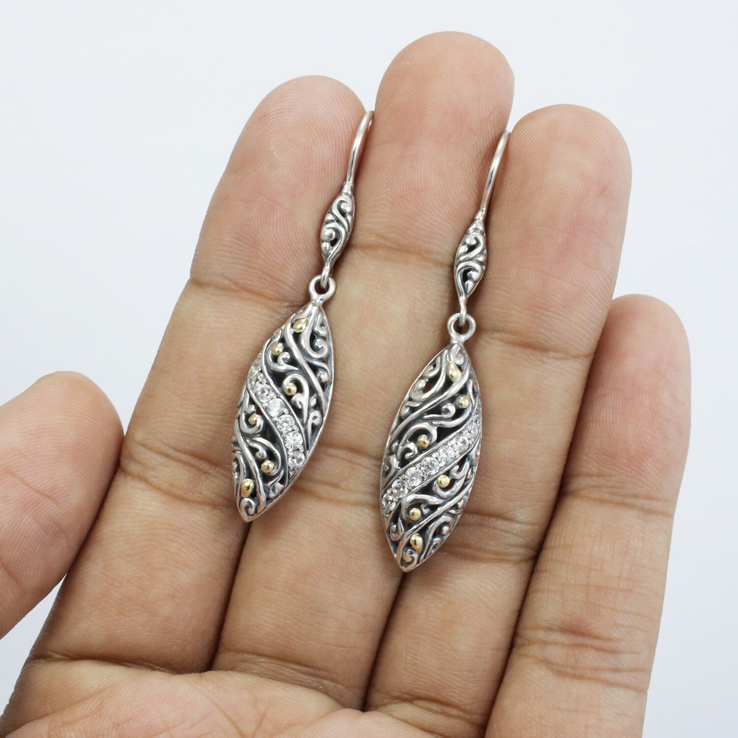 Marquise earrings 925 sterling silver