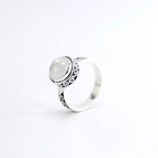 moonstone ring 925 sterling silver, rainbow moonstone ring,