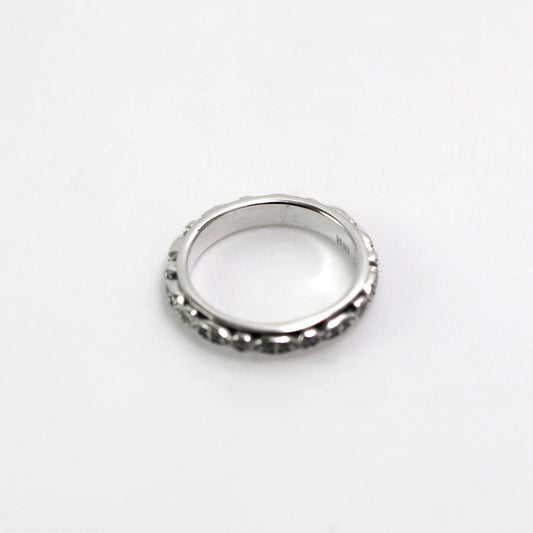 Spinner ring 925 sterling silver decorated with gems stone