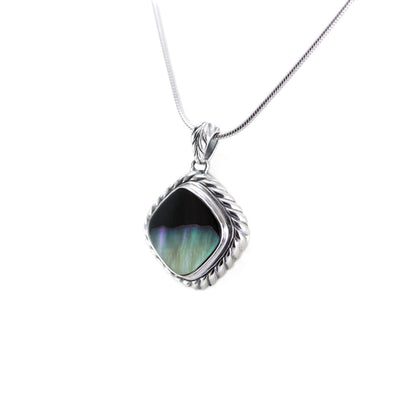 mother of pearl pendant 925 sterling silver cable designs edge