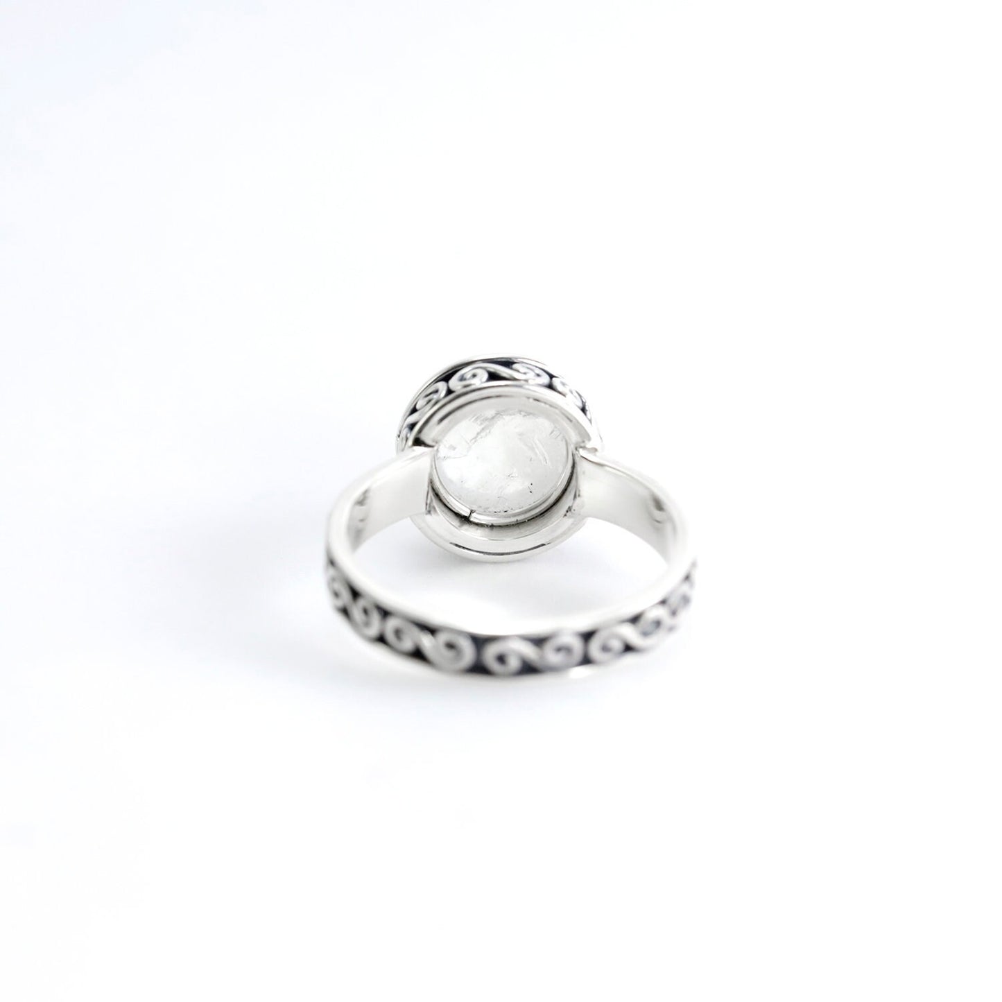 moonstone ring 925 sterling silver, rainbow moonstone ring,