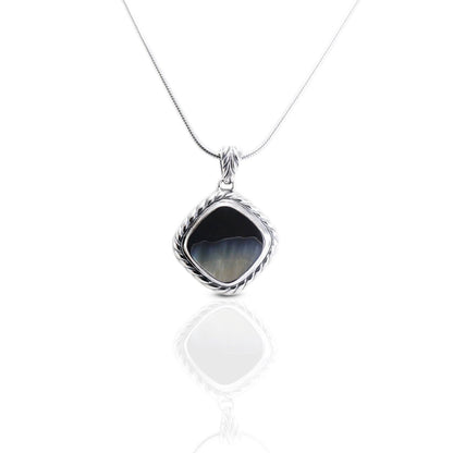 mother of pearl pendant 925 sterling silver cable designs edge