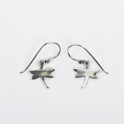 dragonfly earrings 925 sterling silver decorated with swirl filigree ornament and 18 K gold layer