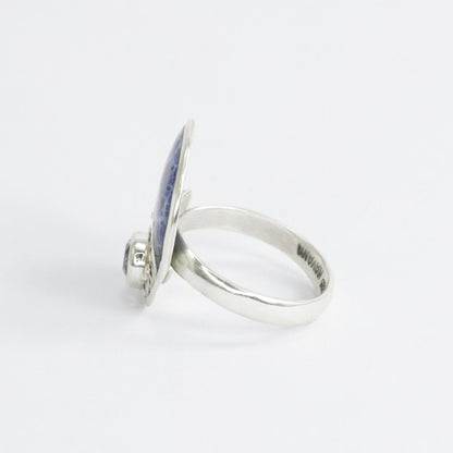 blue coral ring 925 sterling silver decorated with genuine blue topaz and filigree ornament