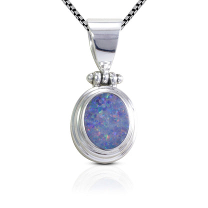 Australian Fire Opal Pendant set in Handmade 925 Sterling Silver with Bezel