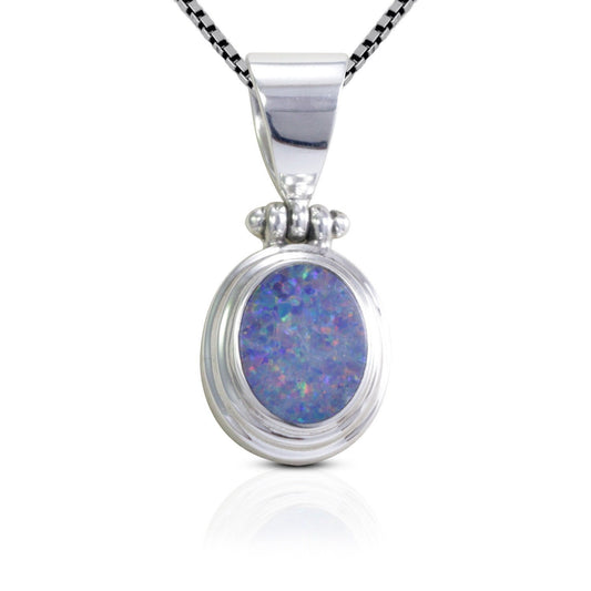Australian Fire Opal Pendant set in Handmade 925 Sterling Silver with Bezel