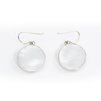 abalone shell earrings 925 sterling silver decorated with cage ornament
