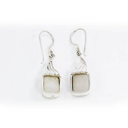 Druzy Earrings sparkling in 925 sterling silver handmade bezel set