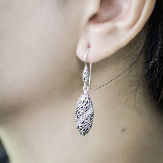 Marquise earrings 925 sterling silver
