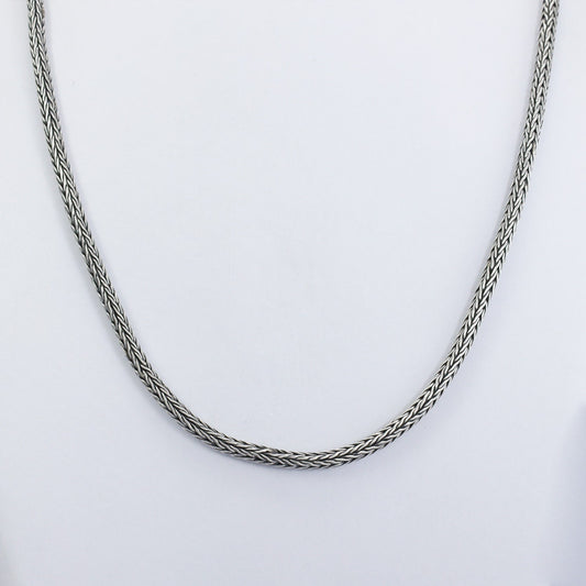 snake chain necklace 925 sterling silver 3 mm tick, 20 inch length with 1.5 inch extention
