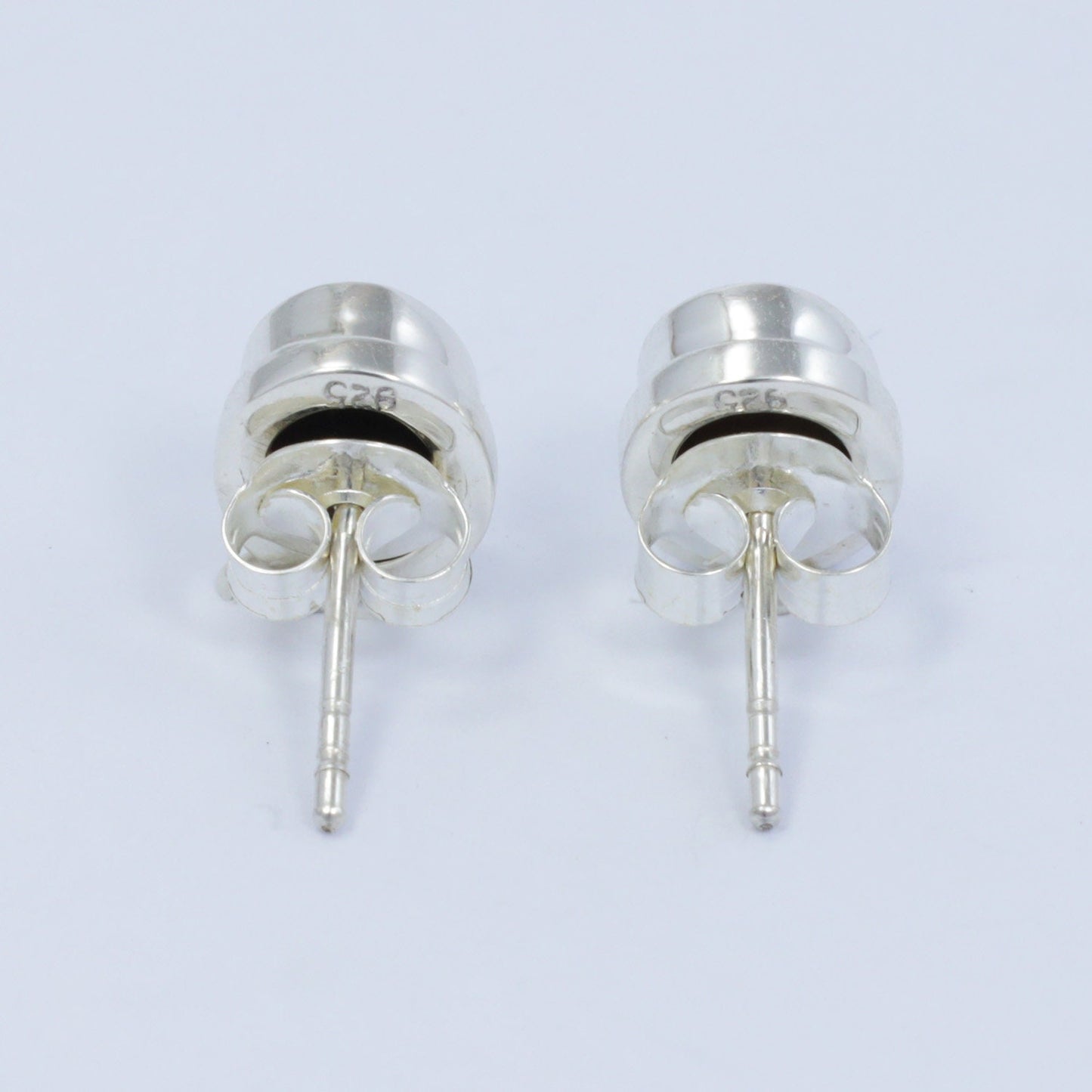fire opal stud earrings set in 925 sterling silver 7*5 mm oval shape