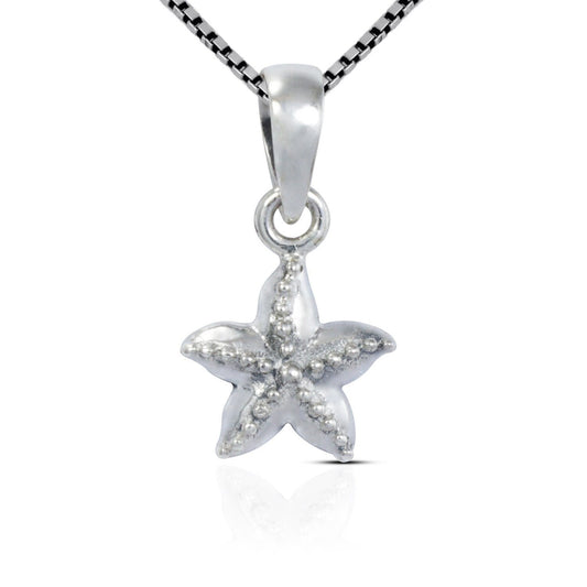 starfish pendant 925 sterling silver with high polish finishing